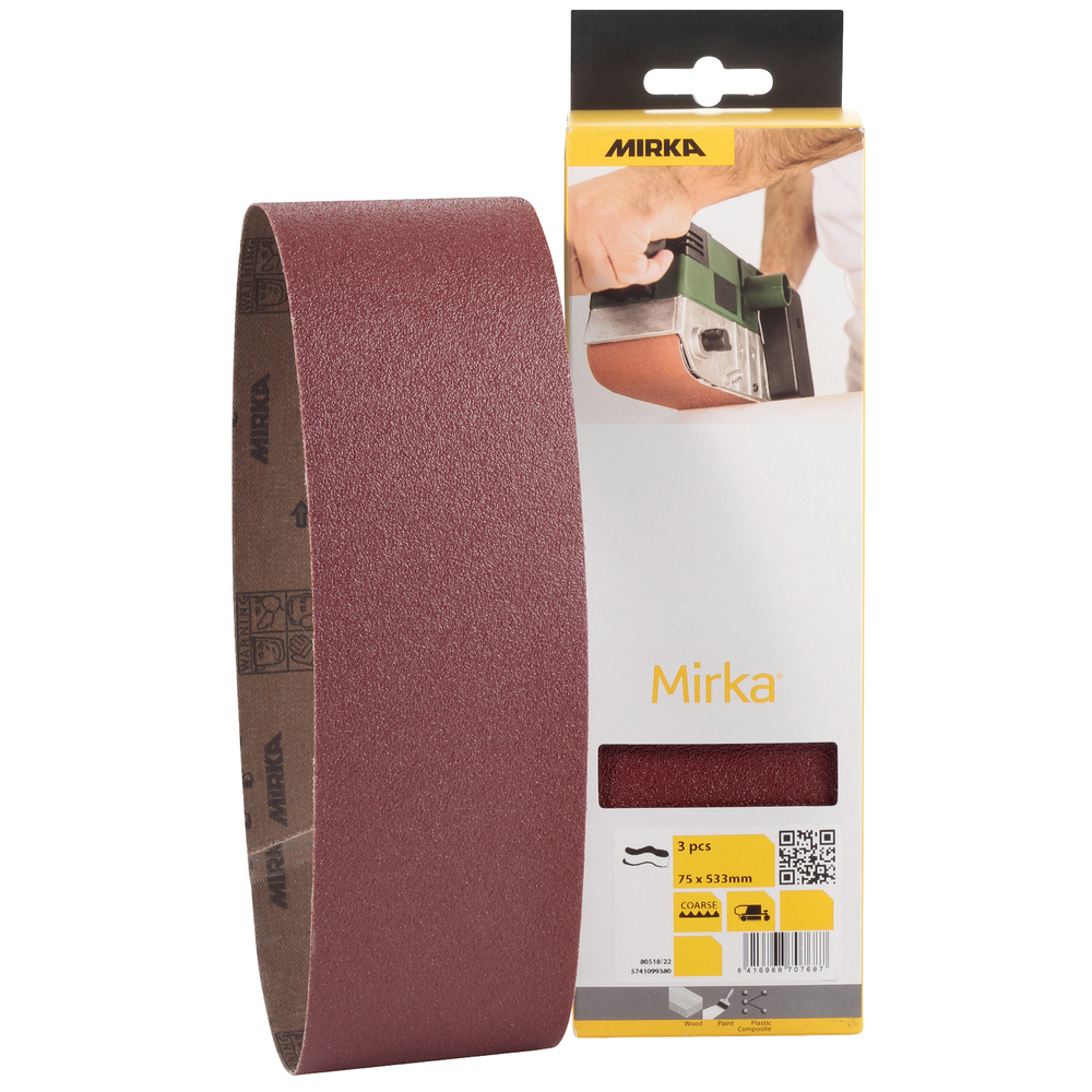HIOMANAUHA 75X533MM P80 HIOLIT XO 3KPL MIR068