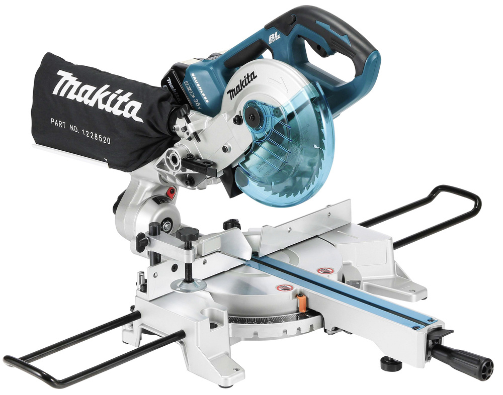 MAKITA DLS714NZ JIIRISAHA 2X18V, SAHAUS 52X300MM, TERÄ 190X20MM, 13,5KG. RUNKOVERSIO MAK-DLS714NZ