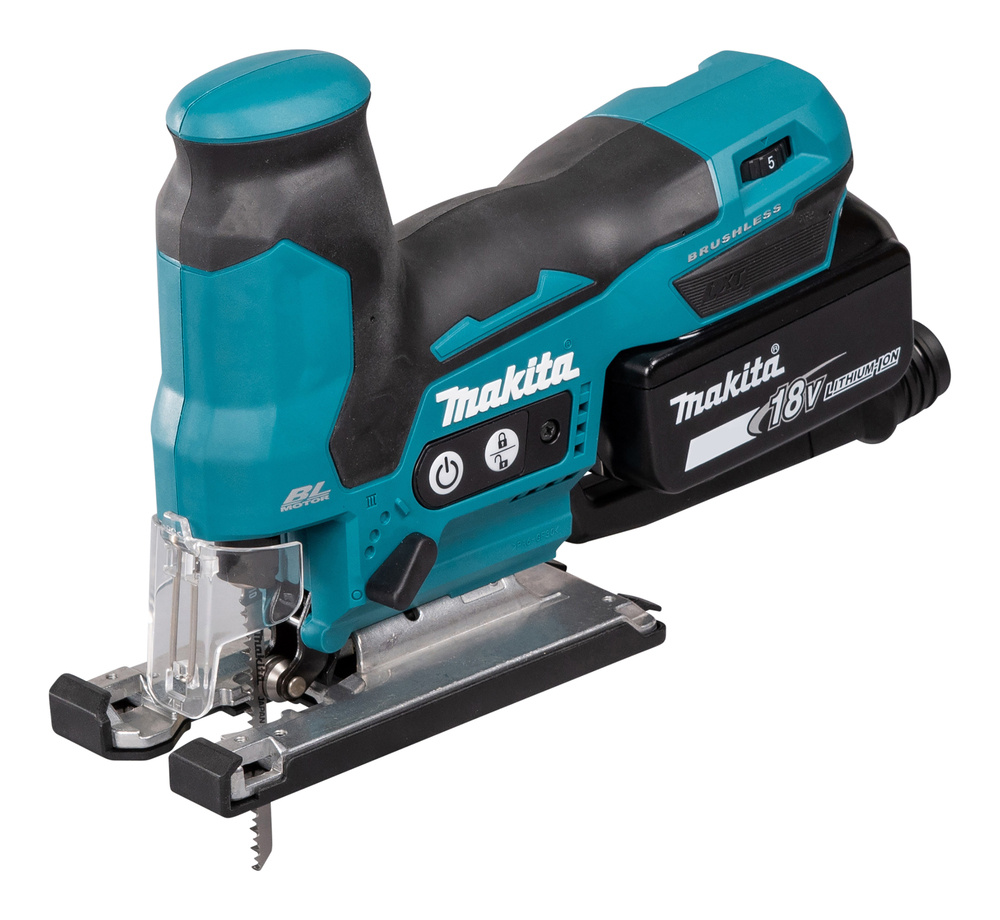 MAKITA DJV185Z PISTOSAHA 18V, SUORA RUNKO, ISKU 23MM, HIILIHARJATON. RUNKOVERSIO MAK-DJV185Z
