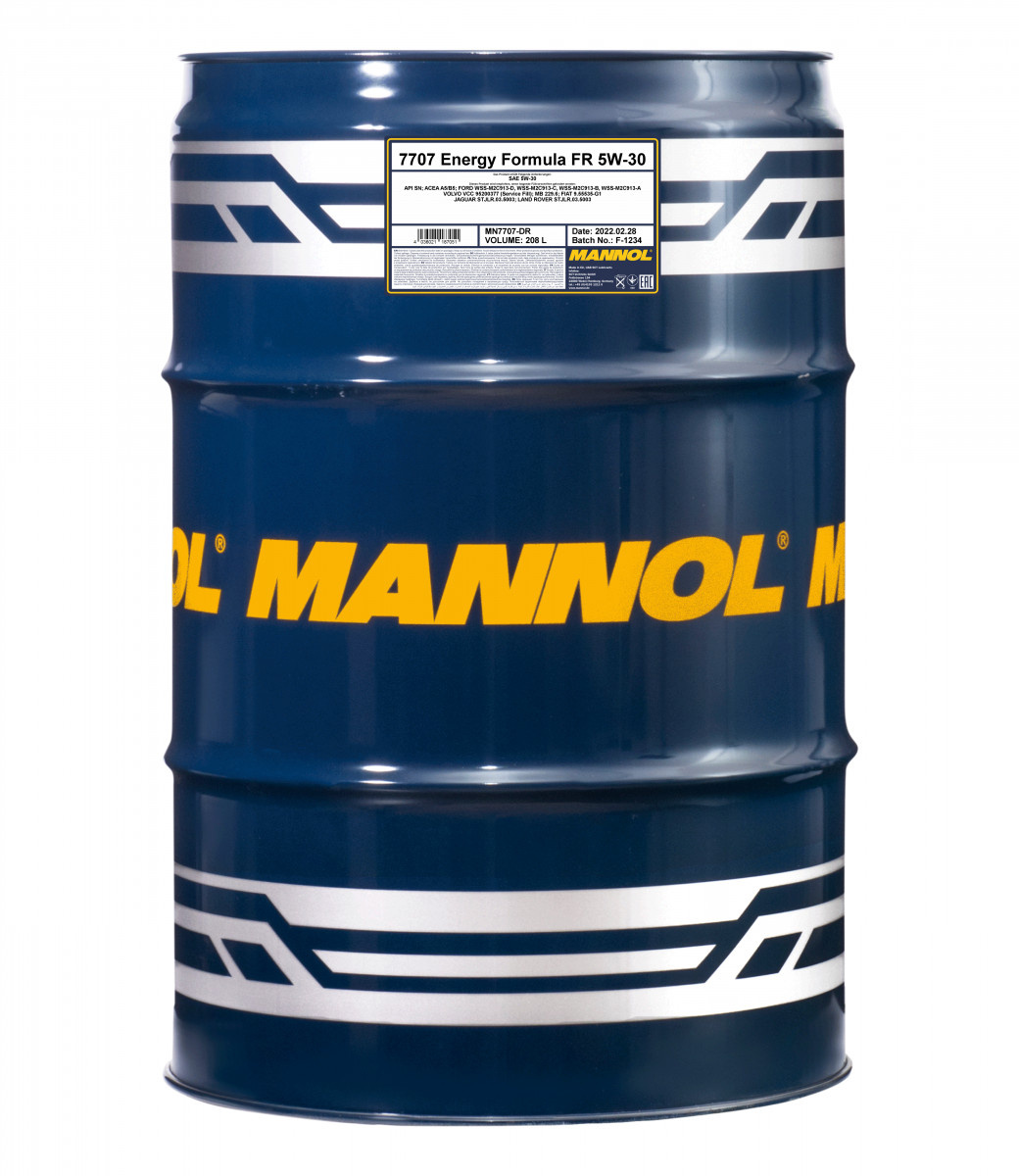 MANNOL 5W-30 7707 ENERGY FORMULA FR 208L MN7707-208
