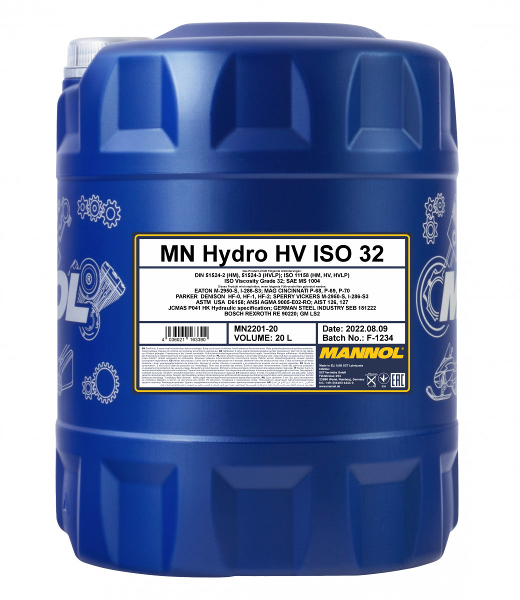 MANNOL HV ISO 32 LONGLIFE 20L (LAVA 30) MN2201-20