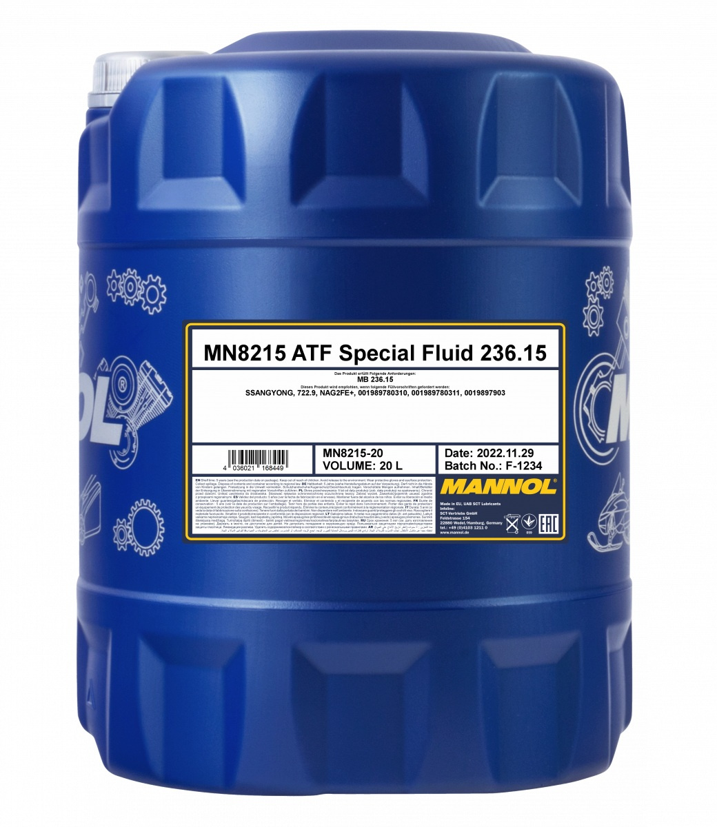 MANNOL ATF SPECIAL FLUID 236.15 8215 20L MN8215-20