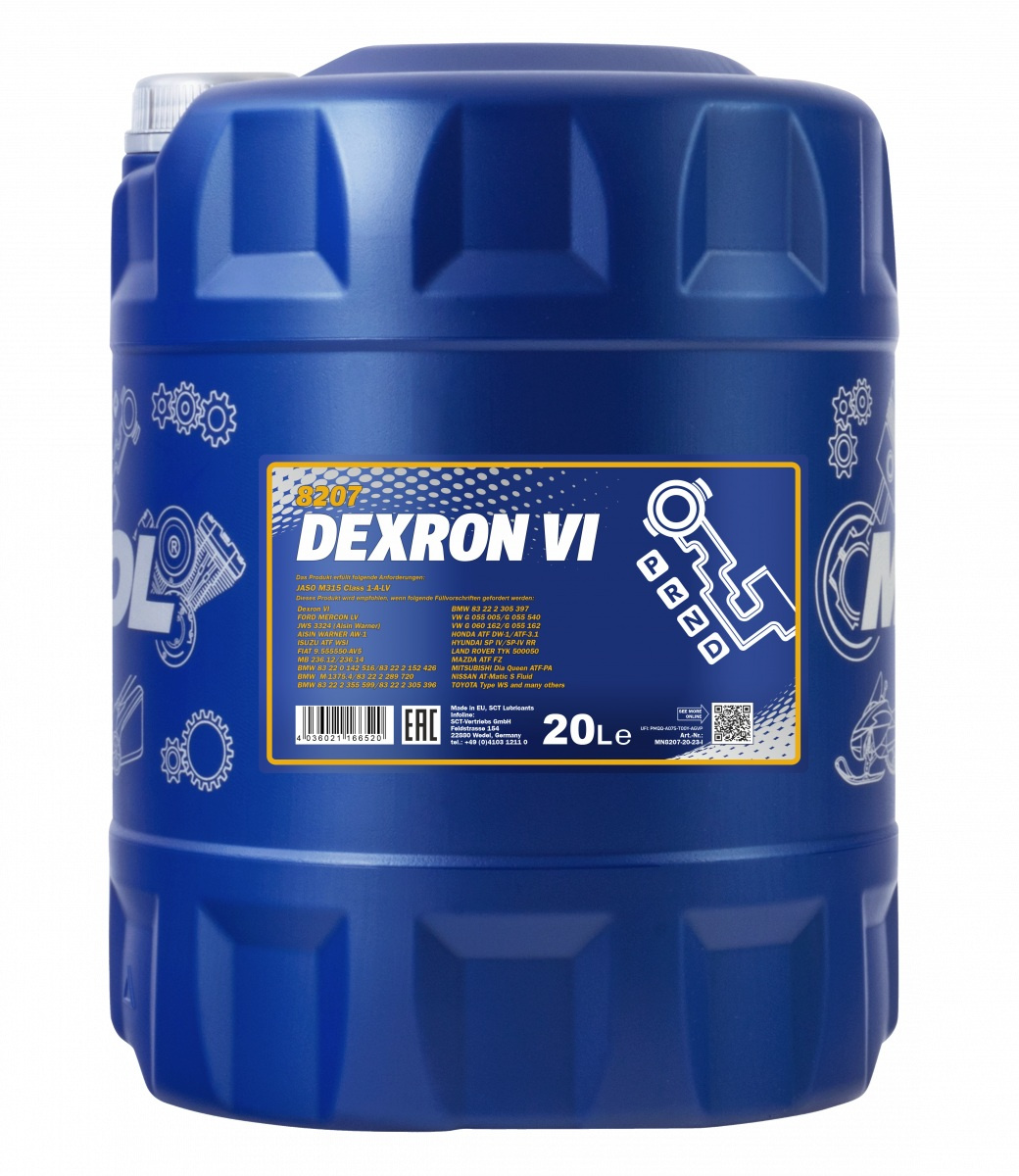 MANNOL ATF DEXRON VI 8207 20L MN8207-20