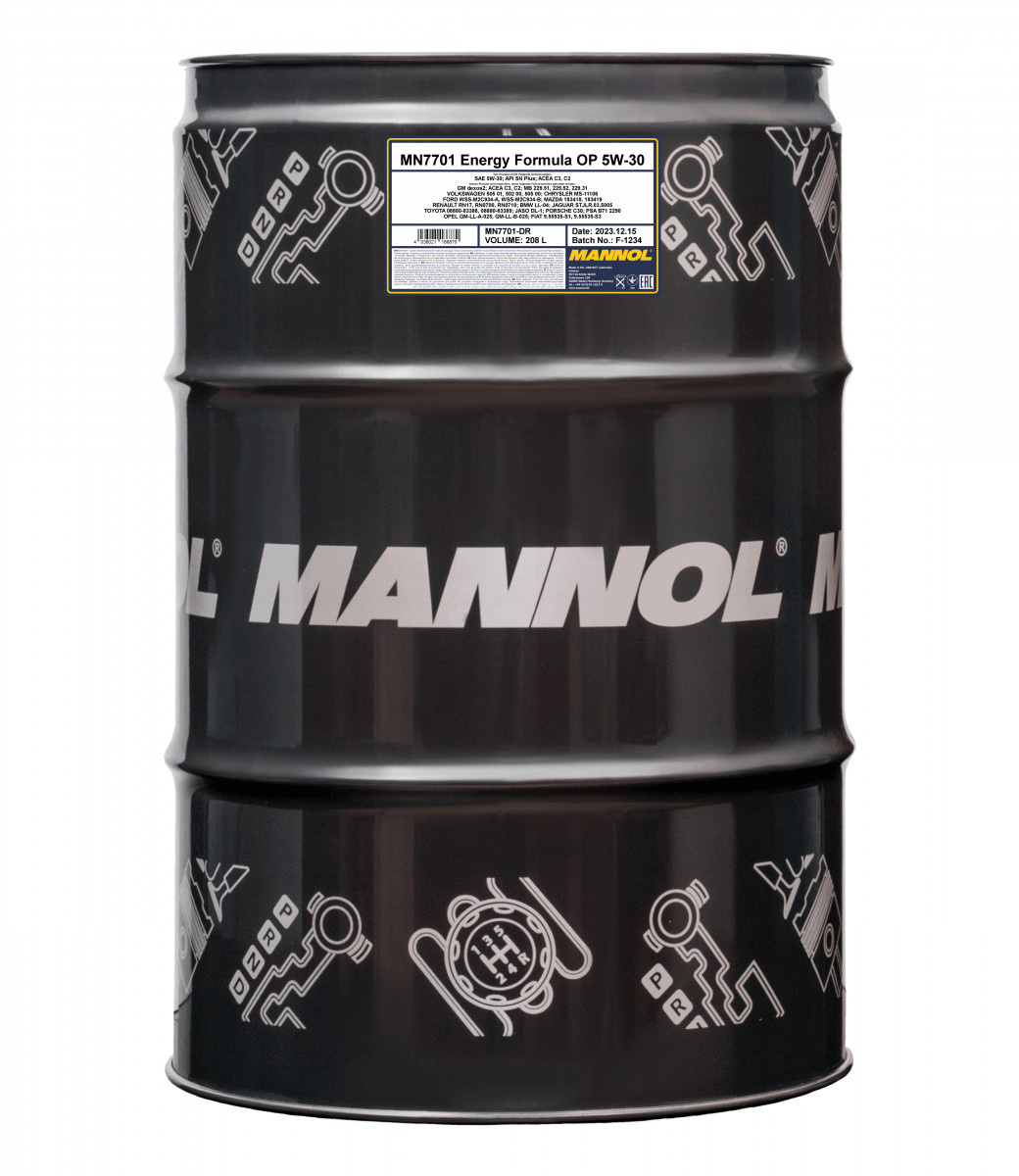 MANNOL 5W-30 ENERGY FORMULA OP 7701 208L MN7701-208