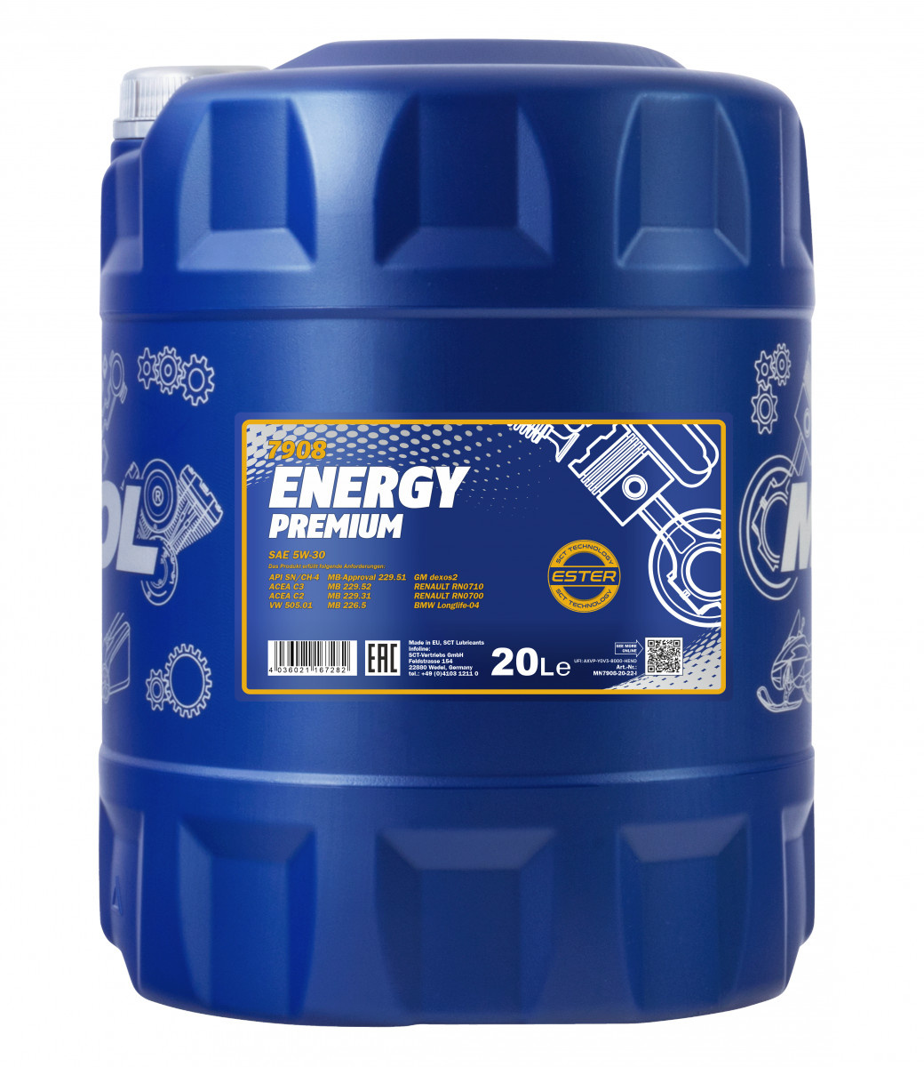 MANNOL 5W-30 ENERGY PREMIUM 7908 20L MN7908-20