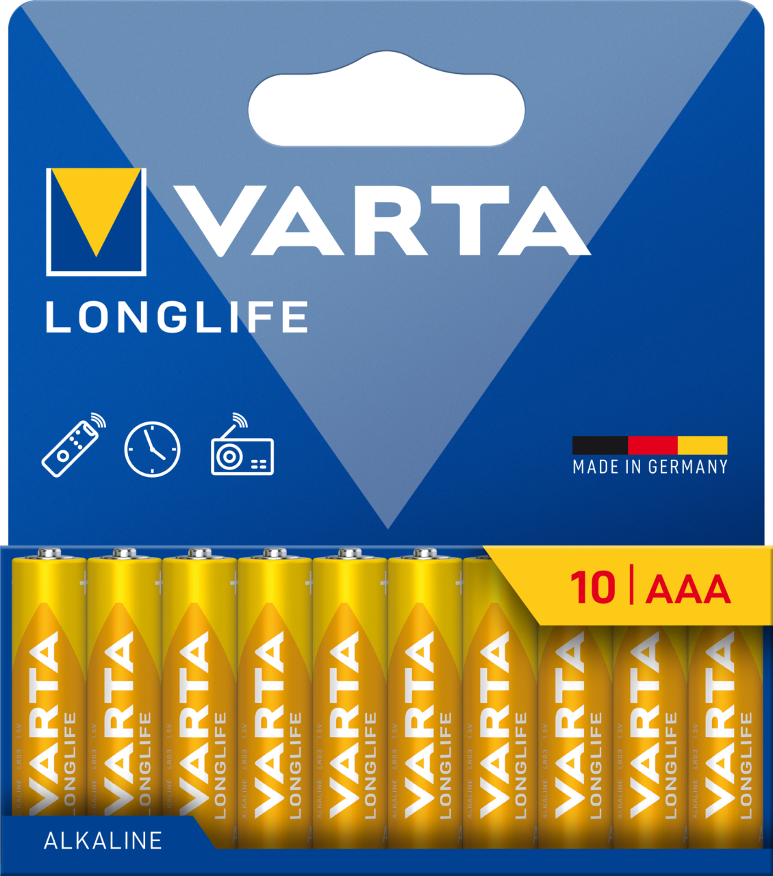 VARTA PARISTO LONGLIFE AAA 10-PACK 360-4103101761