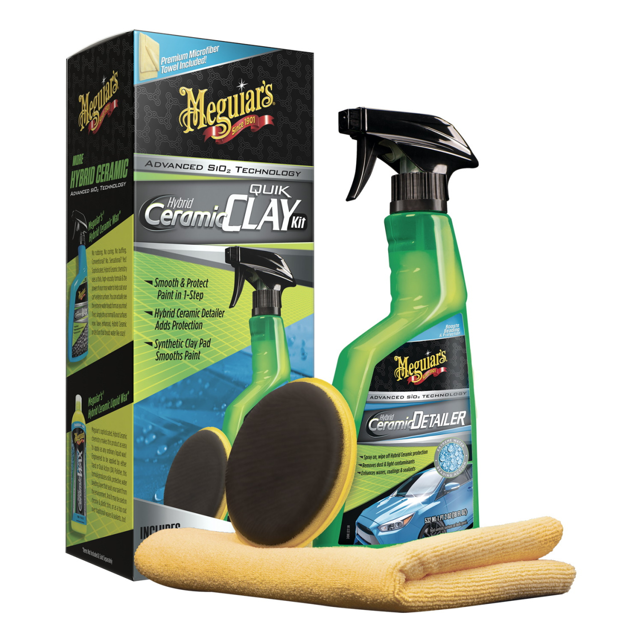 MEGUIARS CERAMIC CLAY&DETAILER KIT G200200