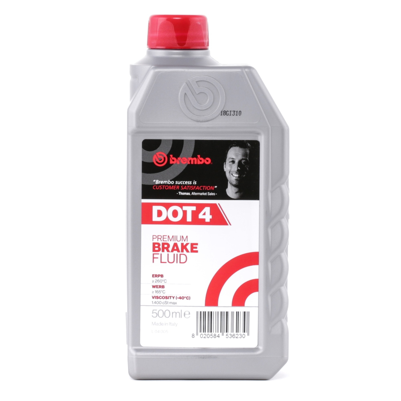 BREMBO PREMIUM JARRUNESTE DOT4 500ML L04005