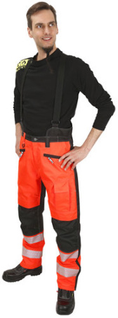 TALVIHOUSUT 3XL AMETISTI FL.PUN/MUSTA LK1 EN20471