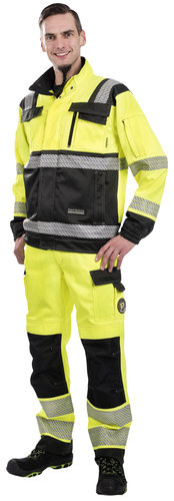 TAKKI 4XL GRANIITTI FL.KELT/HARMAA EN20471 LK2 PAT538K-4XL