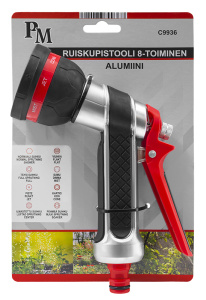 PUUTARHAPISTOOLI 8-TOIMINEN ALUMIINI 3