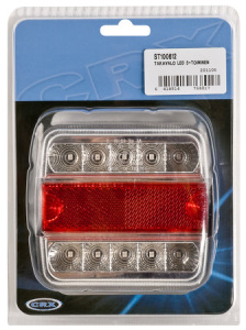 TAKAVALO LED 3-TOIMINEN 12V 2