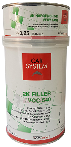 2K HIOMAVÄRI VOC 540 MUSTA A+B ERITTÄIN NOPEA 1,25L 144540