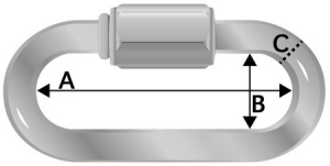 KETJUN PIKALUKKO 8MM 5KPL    Y 2