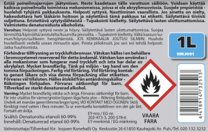 JÄÄNESTO PAINEILMAJARRUILLE 1L VIIMA 2