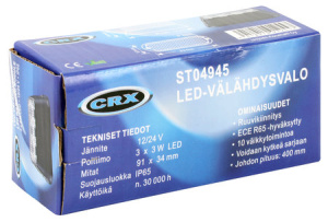 LED VÄLÄHDYSVALO AVERTI V3-91 2