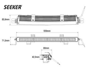 SEEKER # ULTIMA 20 CURVED LED KAUKOVALO 9-30V 7
