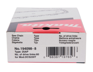MAKITA 194098-8 TERÄKETJU -60, 1/4", 1,3 MM, 10" 3