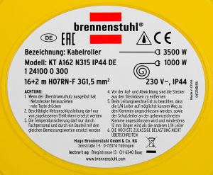 BRENNENSTUHL KAAPELIKELA-AUTOMAATTI 3X1,5MM 16M+2M IP44 KUMI 2