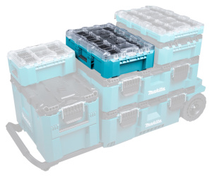 MAKITA P-91045 MAKTRAK LOKERIKKO XL VÄLIJAKAJILLA (56X39X16CM), KANTAVUUS 23KG 3