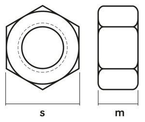MUTTERI M6 A2 15KPL DIN934 2
