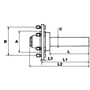 NAPA ATV 32X160 4X57X100 (400KG/20KM/H) 3