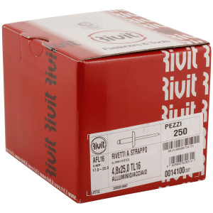 VETONIITTI ALU 4,8X25,0 250KPL LEVEÄKANTA AFL16 2