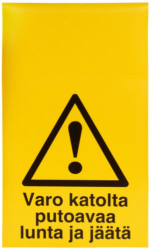 VAROITUSLIPPU KIINTEISTÖPUOMIIN VARO KATOLTA PUTOA TRA300