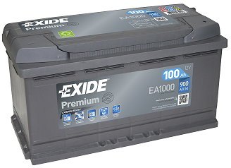 EXIDE PREMIUN AKKU 12V, 100AH/900A, P353, L175, K190 (+/-)
