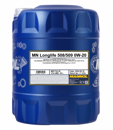 MANNOL 0W-20 508/509 LONGLIFE 7722 20L