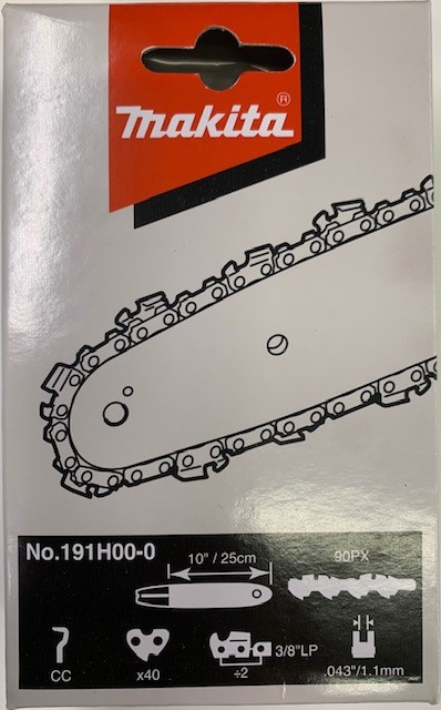 MAKITA 191H00-0 TERÄKETJU -40, 3/8", 1,1MM, 10" MAK-191H00-0