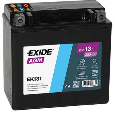 EXIDE START-STOP AUXILIARY 13AH 150X90X145 +/- 200A