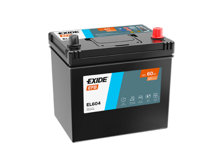 EL604 EXIDE EFB 60AH 230X173X222 -/+ 520A