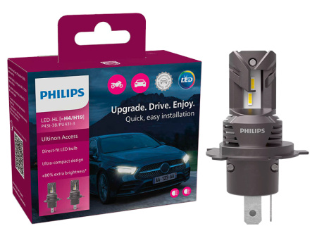 POLTTIMOPARI PHILIPS LED H4/H19 12V ACCESS