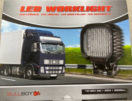 BULLBOY LED-TYÖVALO 48W 3600LM 9-32V (16X3W CREE LED) #