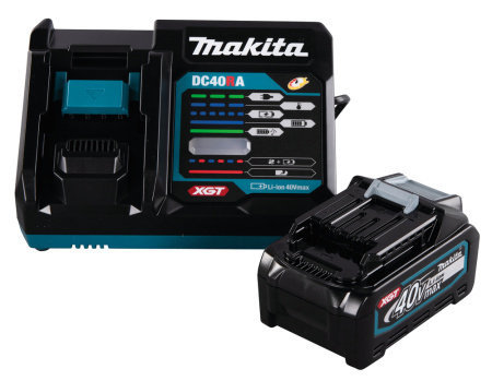 MAKITA 191J65-4 POWERPACK XGT. LATAUSLAITE DC40RA, 1KPL BL4040. PAHVILAATIKOSSA