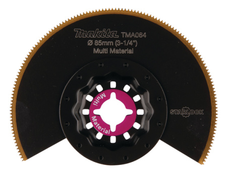 MAKITA B-64973 SAHANTERÄ, PYÖREÄ, HALKAISIJA 85MM, BIM-TIN, YLEISKÄYTTÖ, TASAINEN. TMA064, STARLOCK (ACZ85EIB)