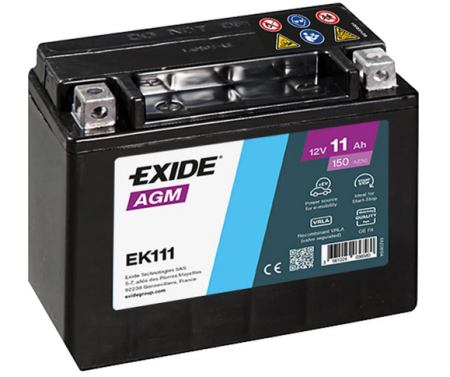 EXIDE-APUAKKU AGM AUXILIARY EK111 11AH