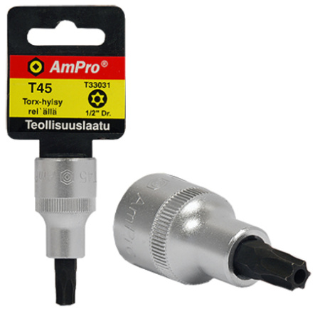 TORX-KÄRKIHYLSY 1/2" REIÄLLÄ T50