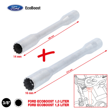 3/8" SYTYTYSTULPAN HYLSY ECOBOOST-MOOTTOREILLE, 2-OS