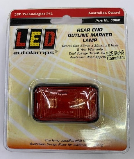LED-ÄÄRIVALO 12/24V 58X35X19MM 58RM