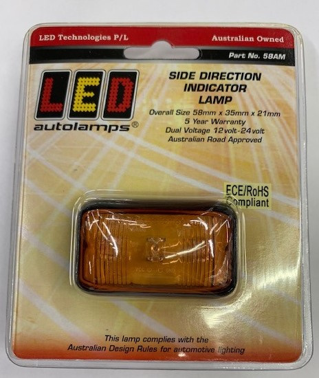 LED-ÄÄRIVALO 12/24V 58X35X19 58AM