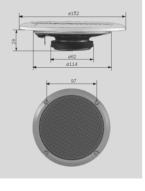 KAIUTIN 120 2K HARM 4OHM 16 PT BL7620250011