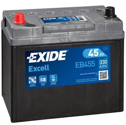 EXIDE-AKKU EXCELL EB455 45AH EB455-1102