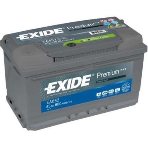 EXIDE PREMIUN AKKU 12V, 85AH/800A, P315, L175, K175 (+/-) EA852