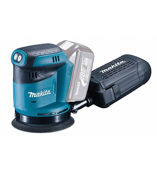 MAKITA DBO180Z EPÄKESKOHIOMAKONE 125MM, 18V, 3 HIOMANOPEUTTA, PAINO 1,7KG. RUNKOVERSIO MAK-DBO180Z