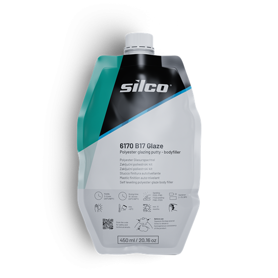 SILCO B17 GLAZE ITSETASOITTUVA TÄYTTÖKITTI 6170-0,45