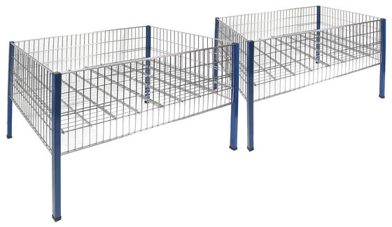 TARJOUSHÄKKI 2KPL VÄLIJAK. 1200X800X860MM KROM. KH0751