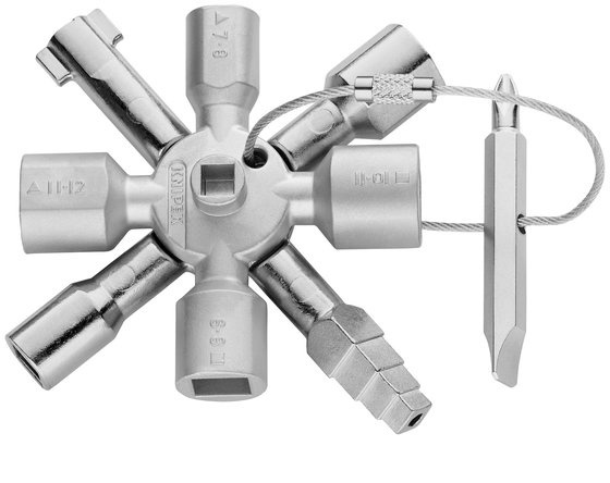SÄHKÖKAAPPIAVAIN 10-OS. 00 11 01 KNIPEX KN001101