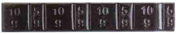 PYÖRÄN TASAUSP.LIIM.MUST.12X5G 100KPL FE 904-1005B